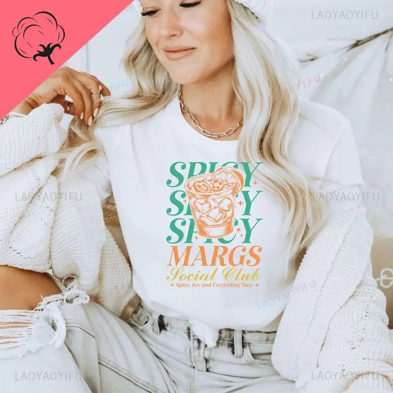 spicy margarita social club vibes t-shirt - basil boutique