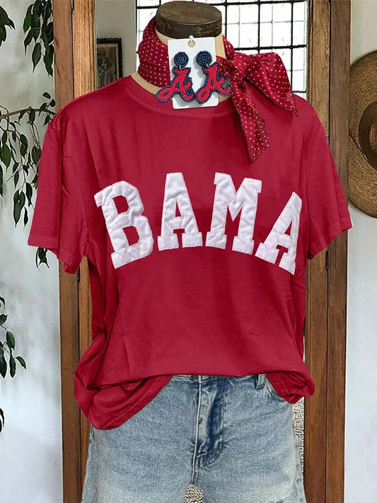 bama embroidered game day t-shirt - basil boutique