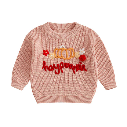 hey pumpkin kids crew sweater