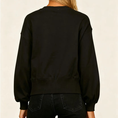 merry times sequin crew sweater