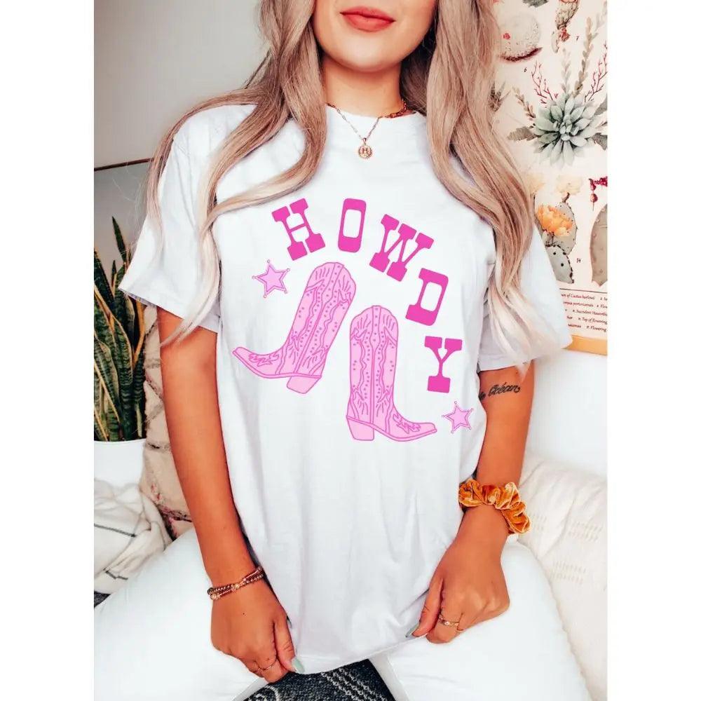 howdy cowgirl t-shirt - basil boutique