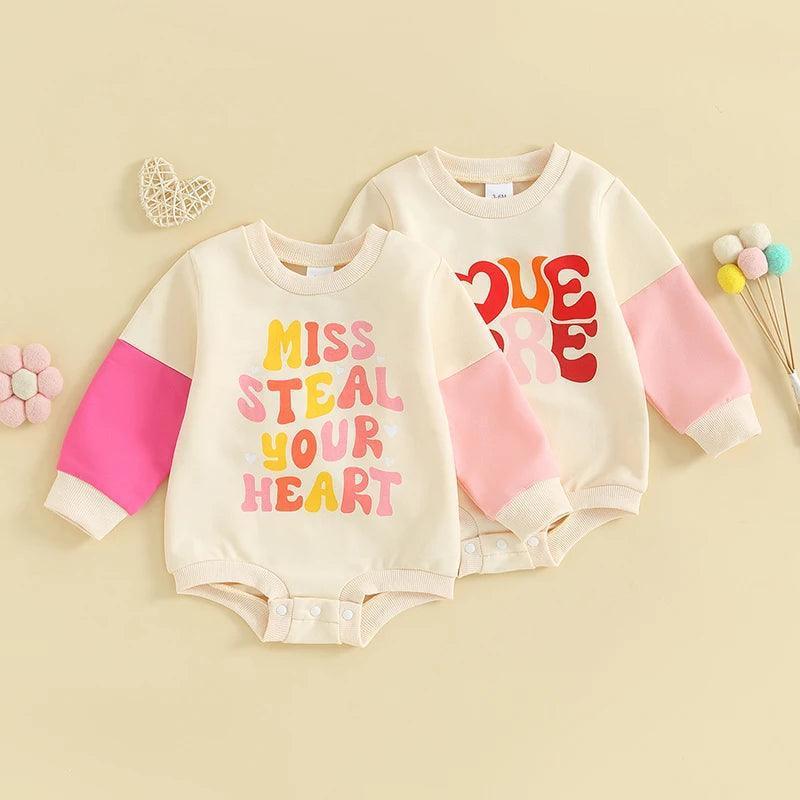 valentine's day onesies - basil boutique