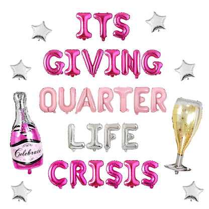 it's giving quarterly life crisis decoration set - basil boutique