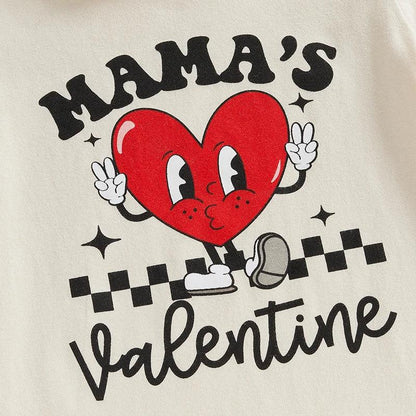 mama's valentine kids t-shirt