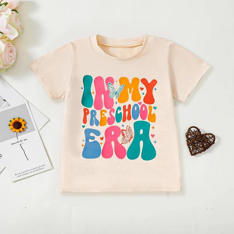 in my preschool era kids t-shirt - basil boutique