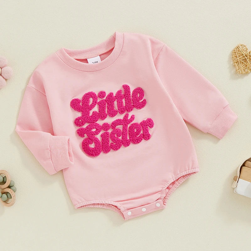 little brother + sister retro onesies