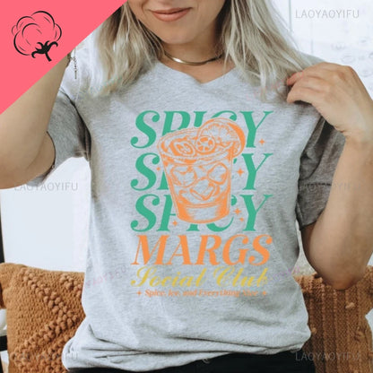 spicy margarita social club vibes t-shirt - basil boutique