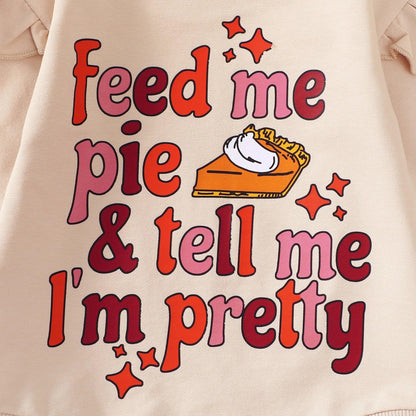 feed me pie + tell me i'm pretty onsie - basil boutique