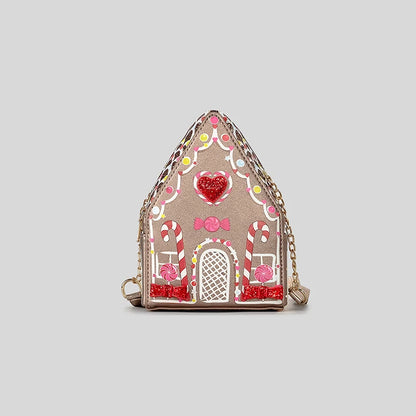 gingerbread house crossbody bag