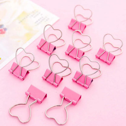 heart decorative binder clips