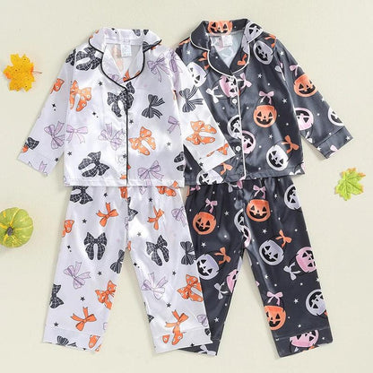 halloween kids pajamas - basil boutique