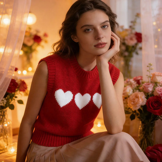 valentine's day sweater vest
