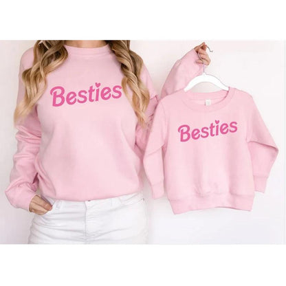 besties matching crew sweatshirts - basil boutique