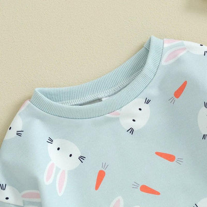 carrot + bunny onesie - basil boutique