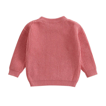 easter bunny knit kids crew sweater