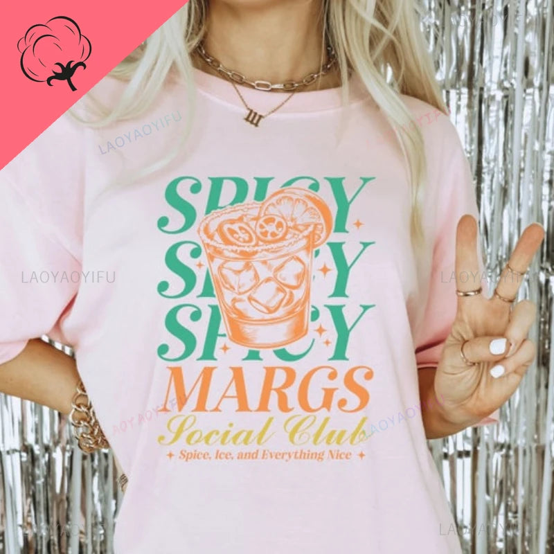 spicy margarita social club vibes t-shirt - basil boutique