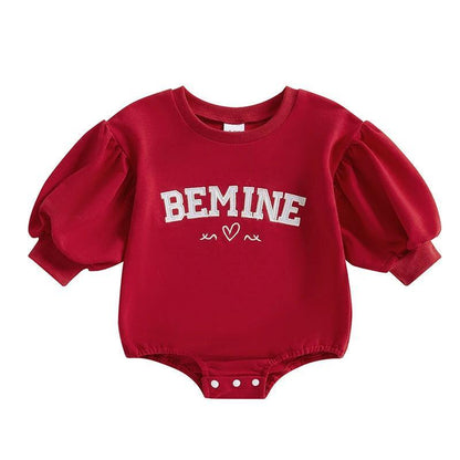 be mine puff sleeve onesie