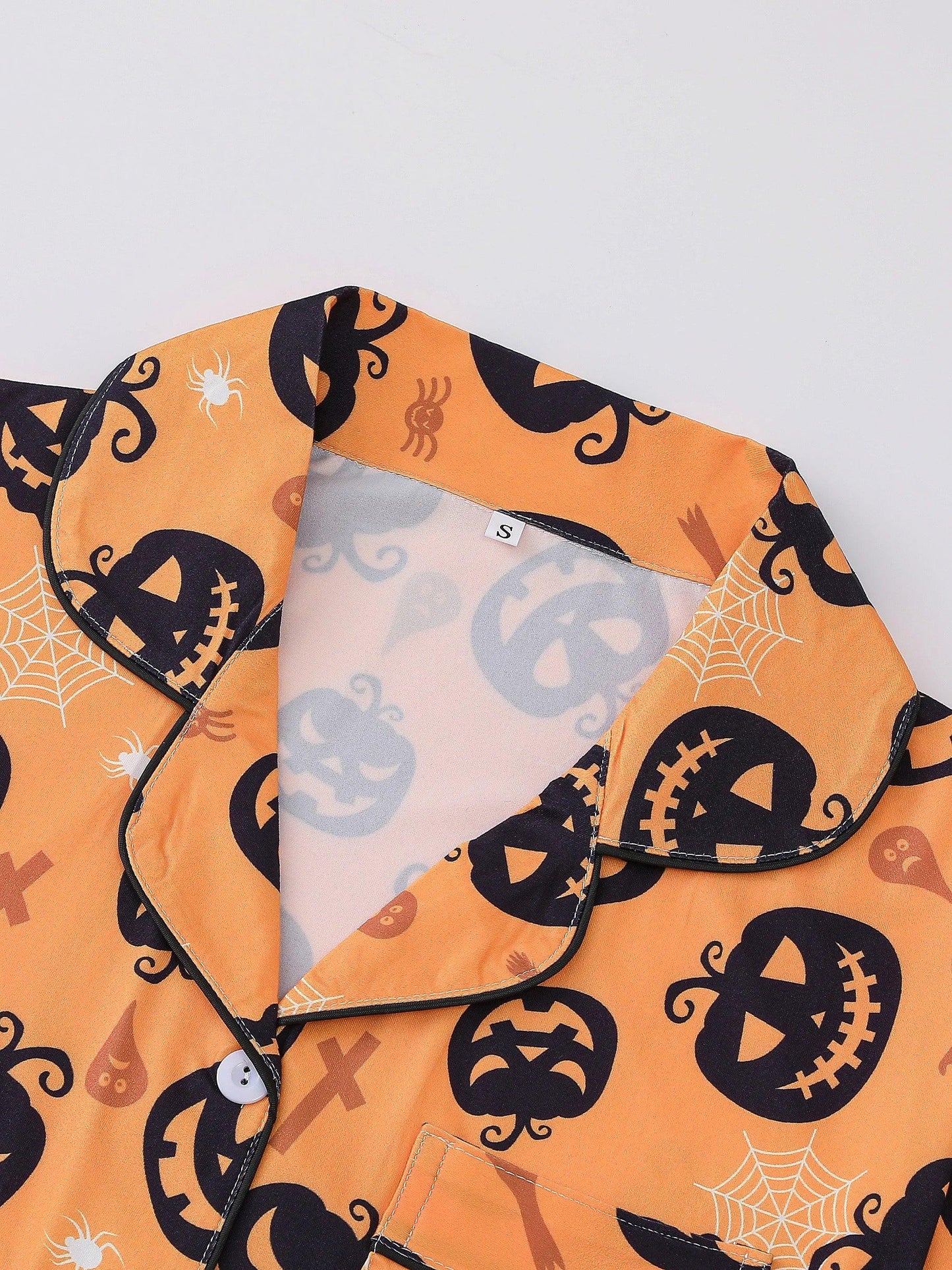 jack-o-lantern pajamas - basil boutique