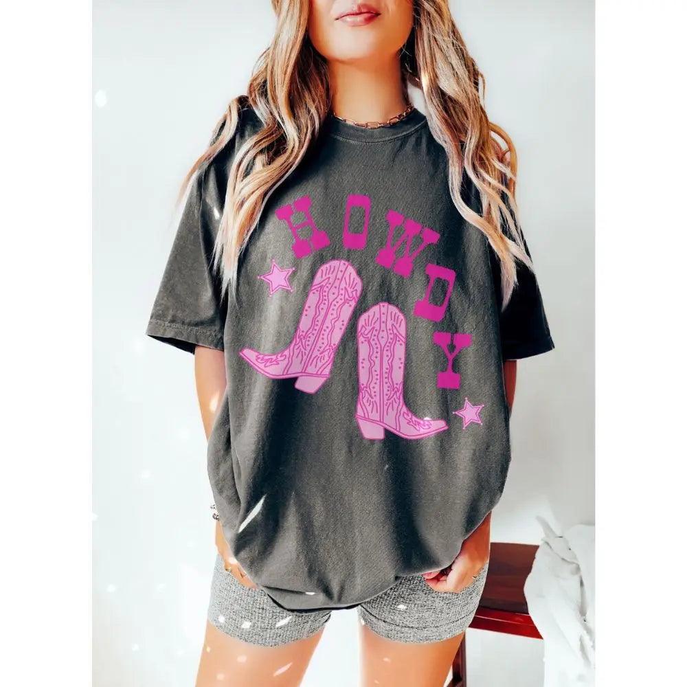 howdy cowgirl t-shirt - basil boutique