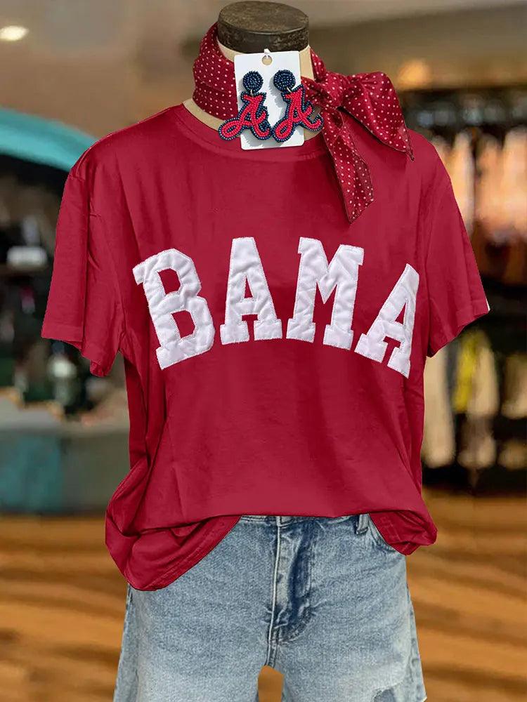 bama embroidered game day t-shirt - basil boutique