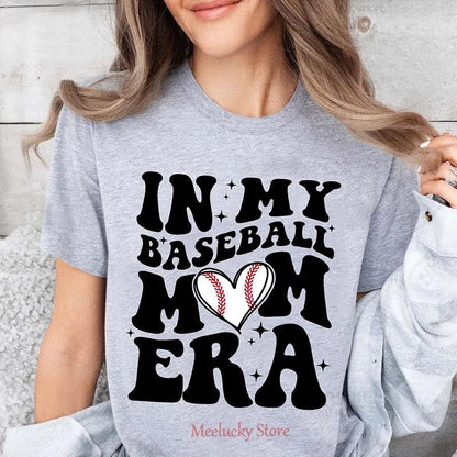 in my baseball mom era retro t-shirt - basil boutique