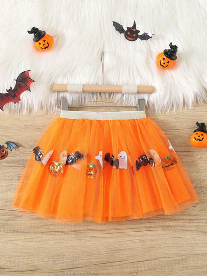 halloween kids tutu - basil boutique