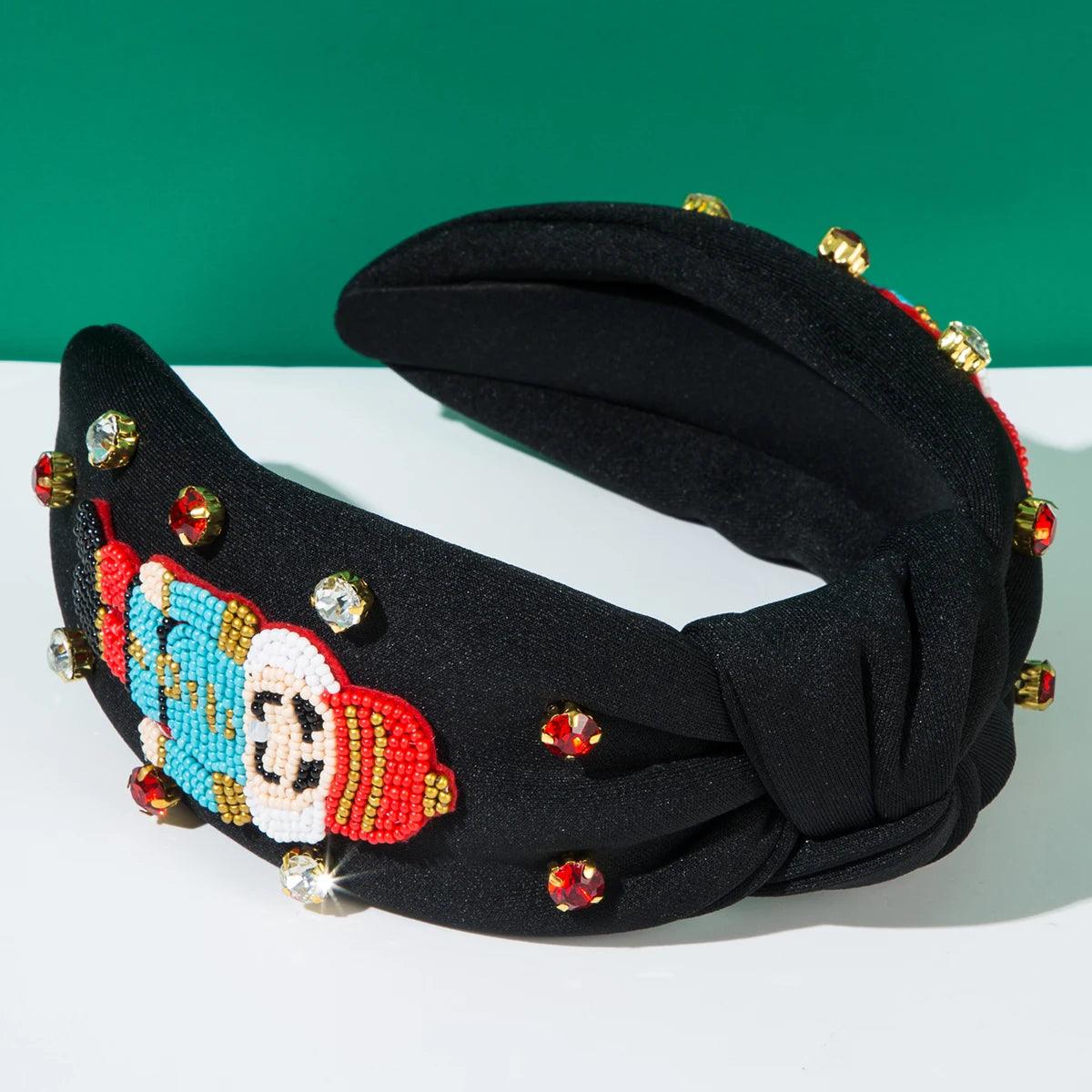 nutcracker beaded headband - basil boutique