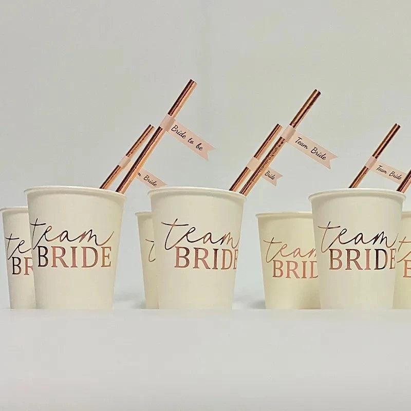 rose gold team bride drinkware - basil boutique