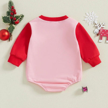 holly jolly onesie - basil boutique