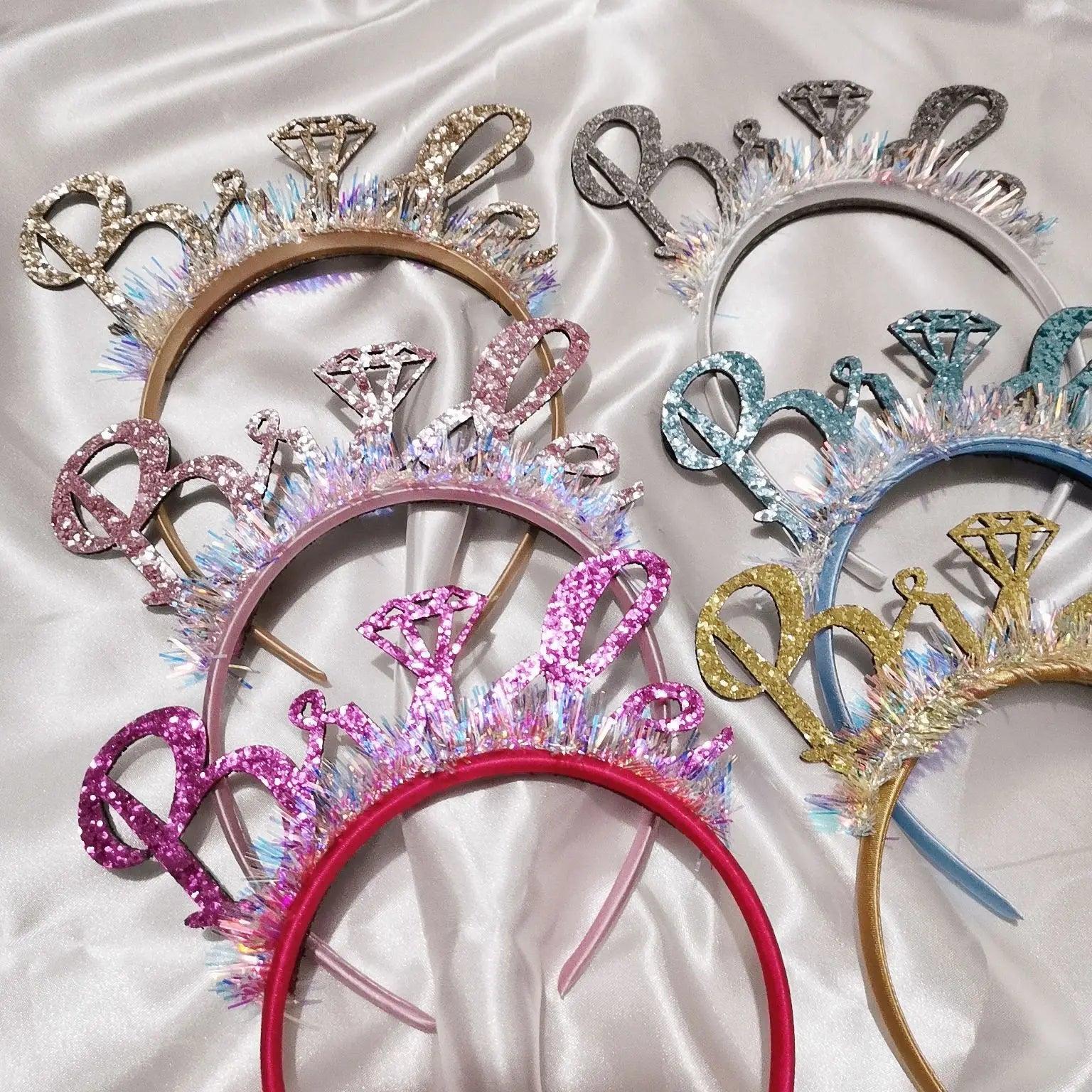 bride-to-be headbands - basil boutique