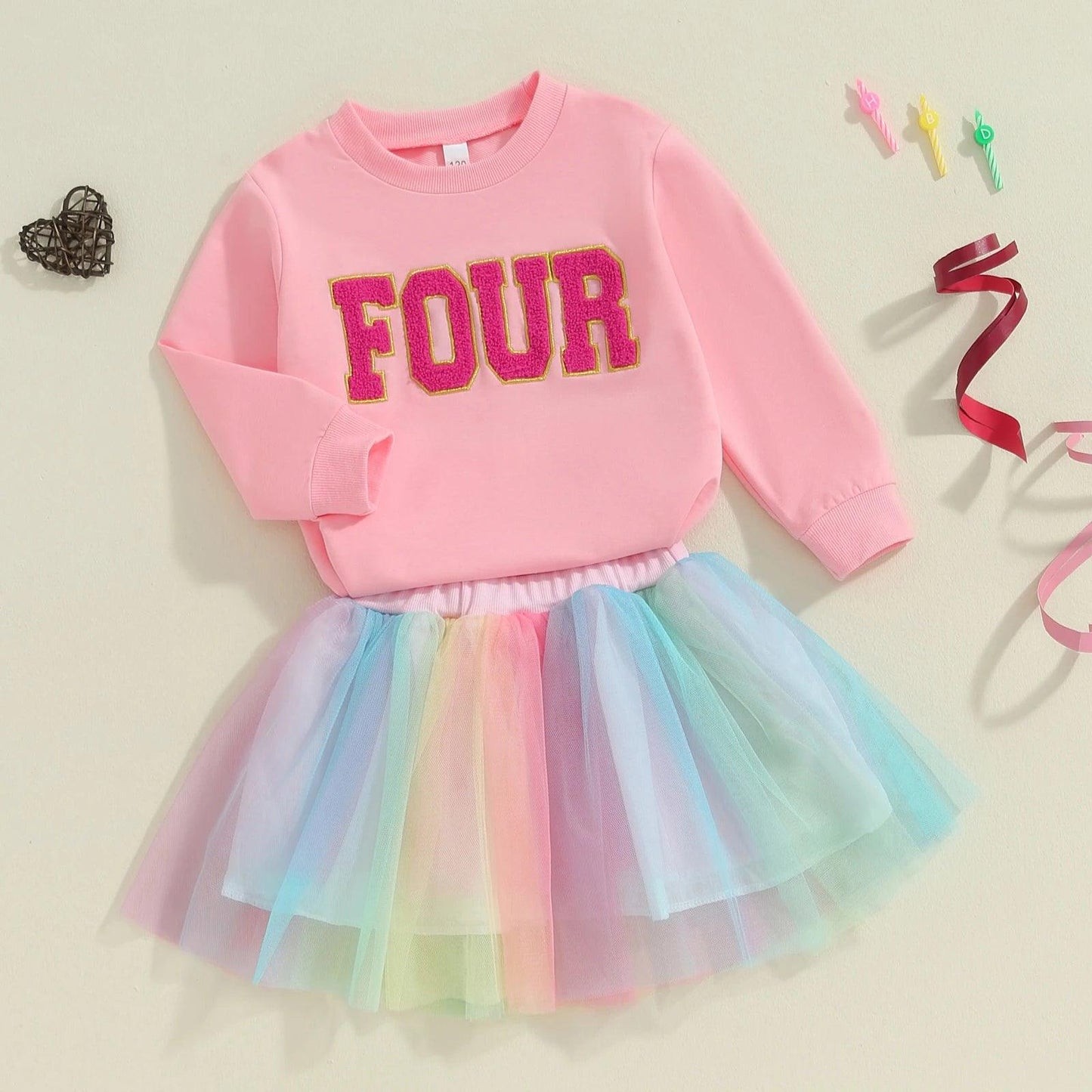 unicorn birthday tulle kids outfit - basil boutique