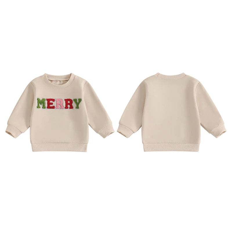 mama + mini merry matching crew sweatshirts