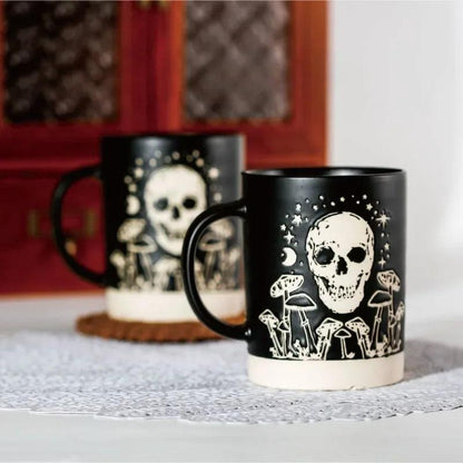 halloween ceramic mugs - basil boutique