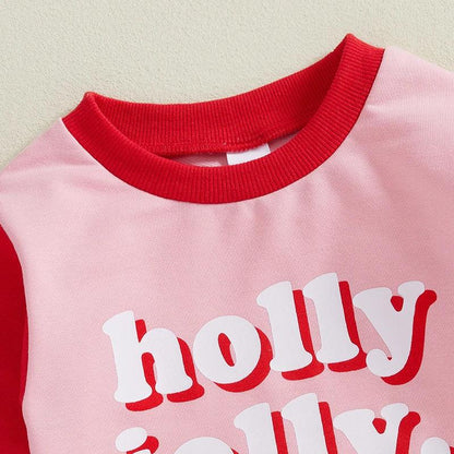 holly jolly onesie - basil boutique