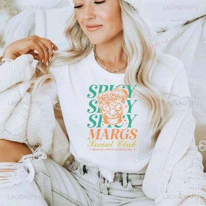 spicy margarita social club vibes t-shirt - basil boutique