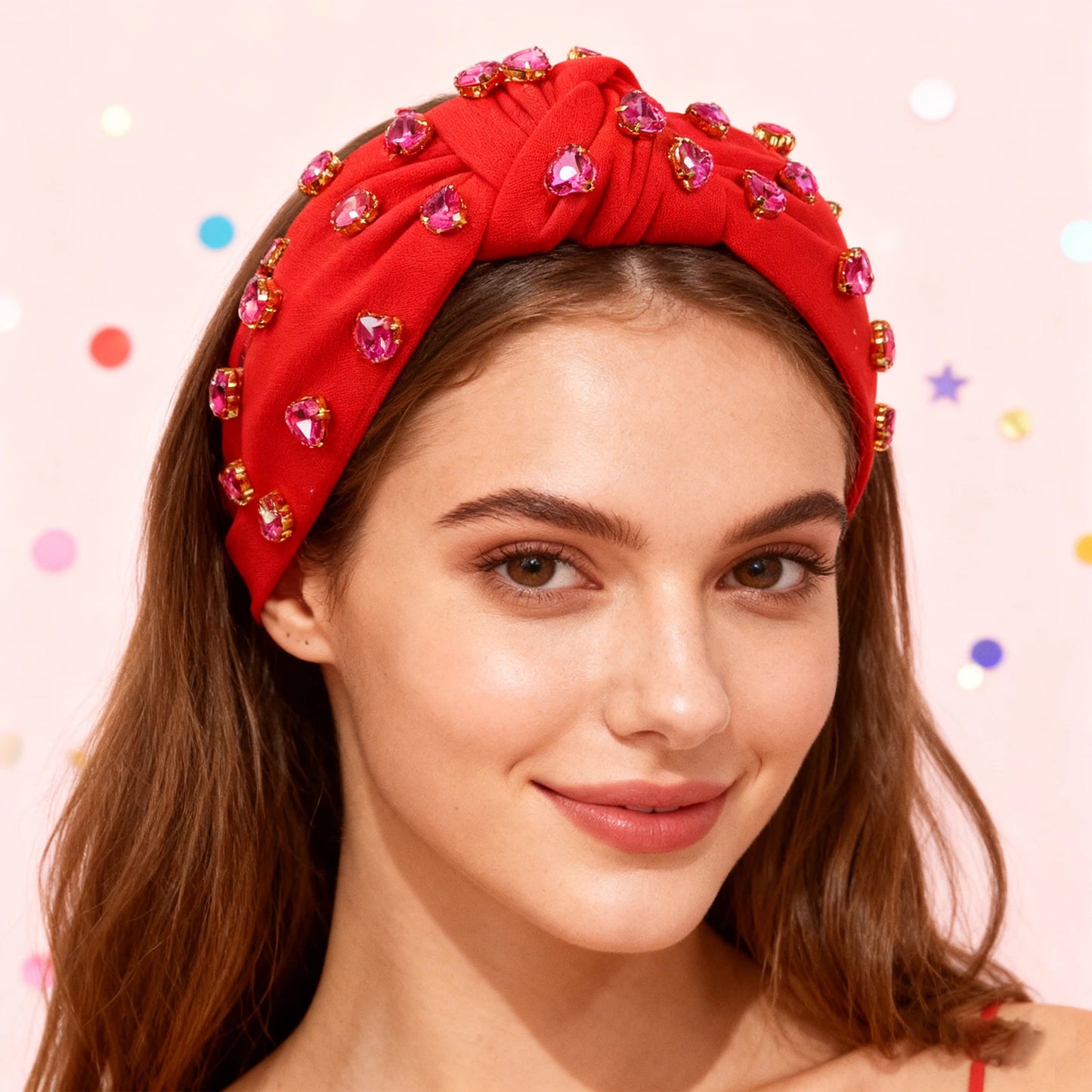 heart rhinestone headband