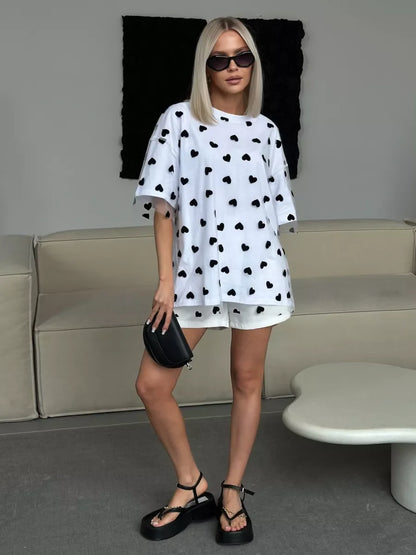 heart mesh tops + dresses