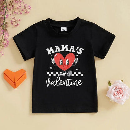 mama's valentine kids t-shirt