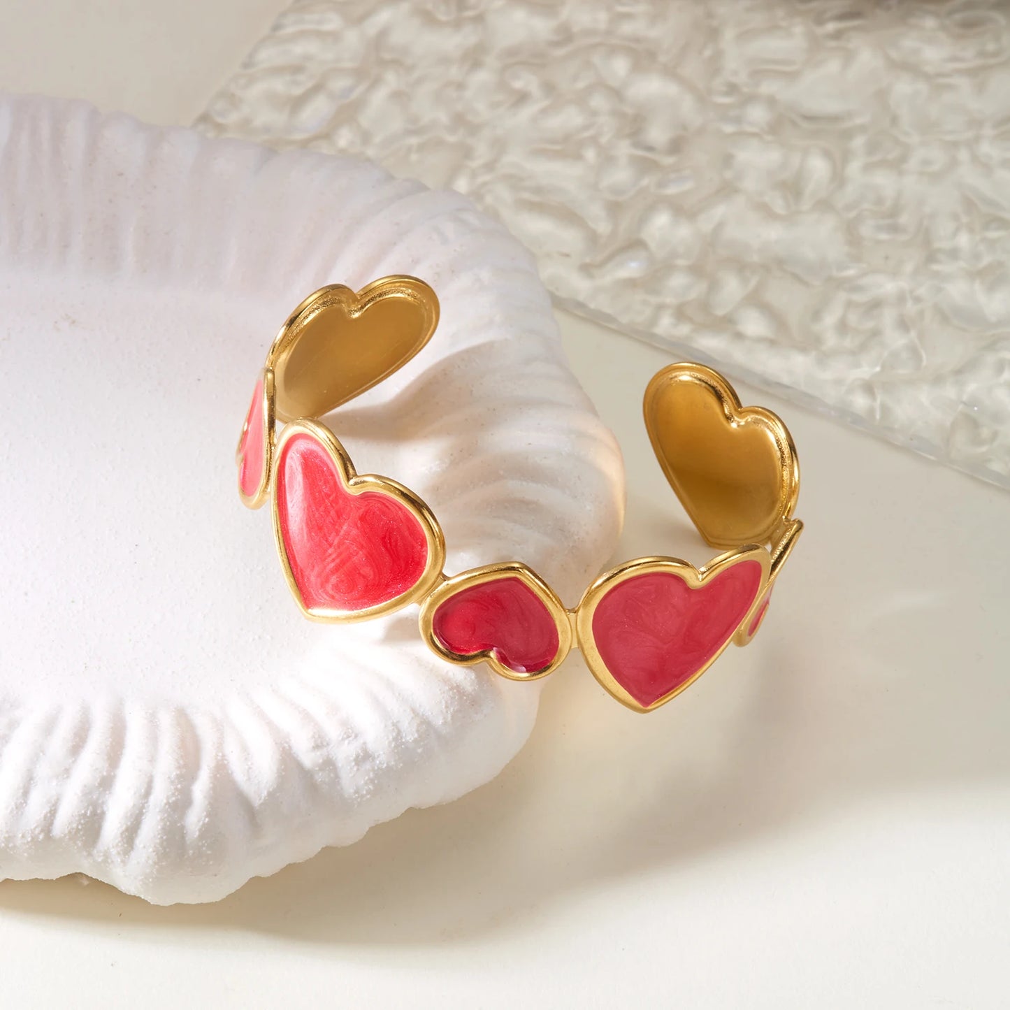 heart cuff bracelet