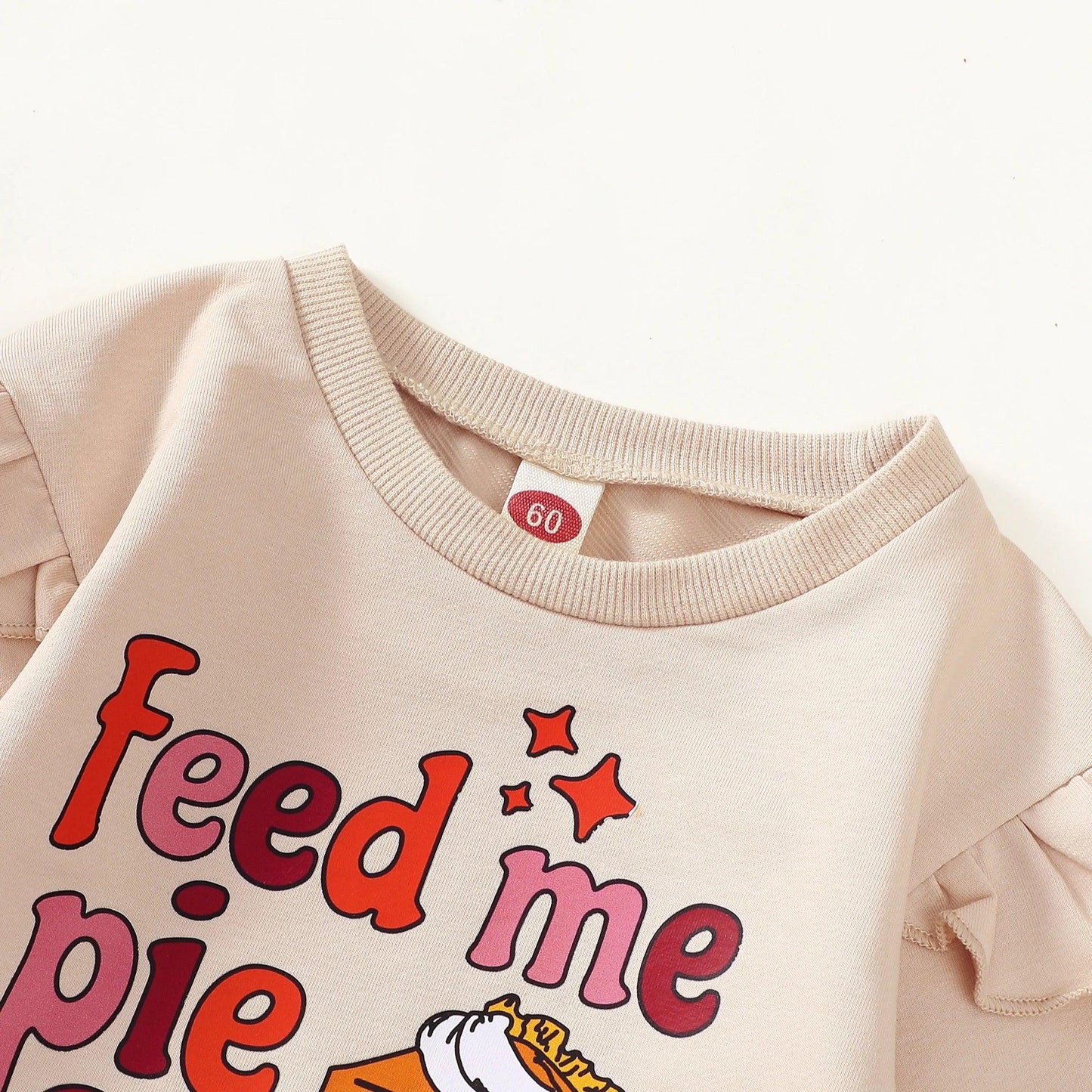 feed me pie + tell me i'm pretty onsie - basil boutique