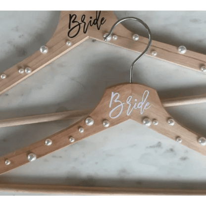 bride pearl wedding hanger