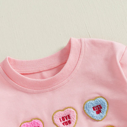 sweetheart candy onesie