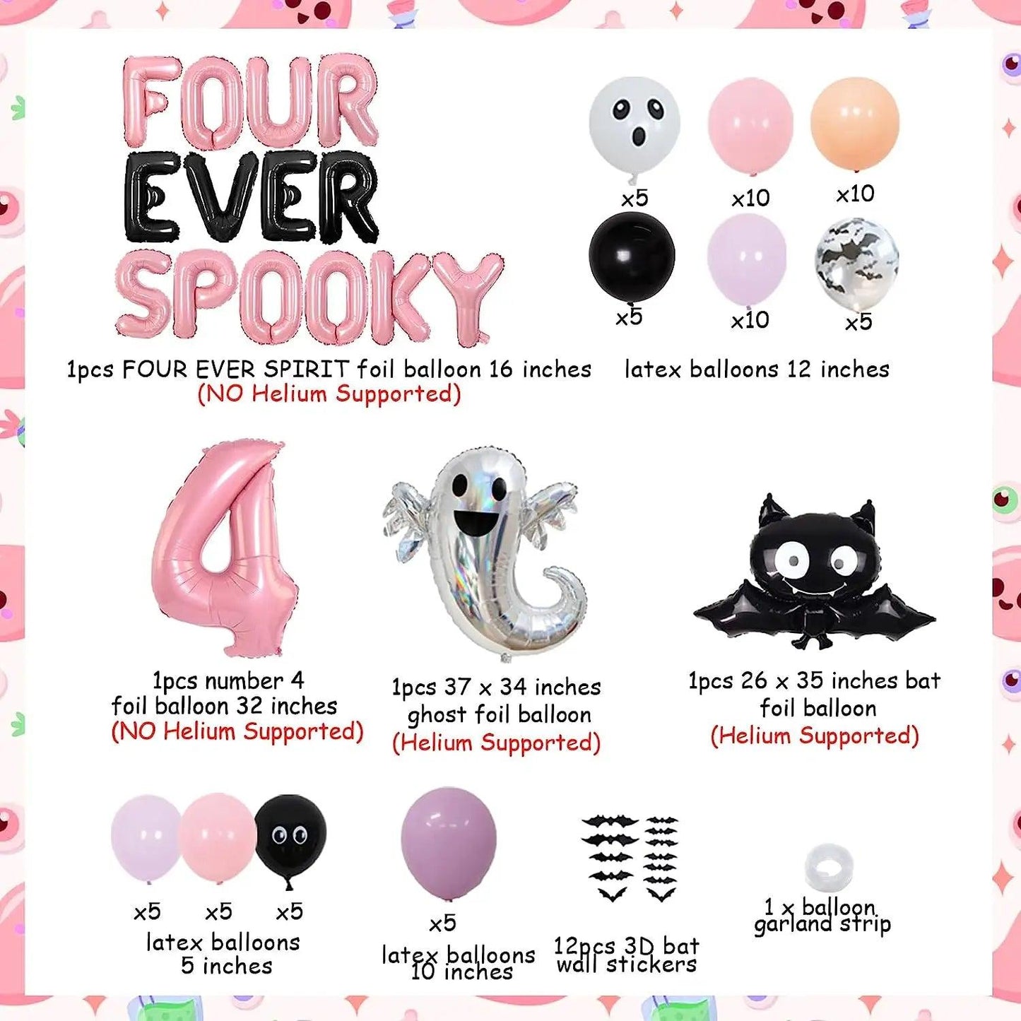 fourever spooky decoration set