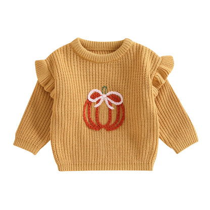pretty pumpkin kids crew sweater