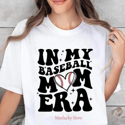 in my baseball mom era retro t-shirt - basil boutique