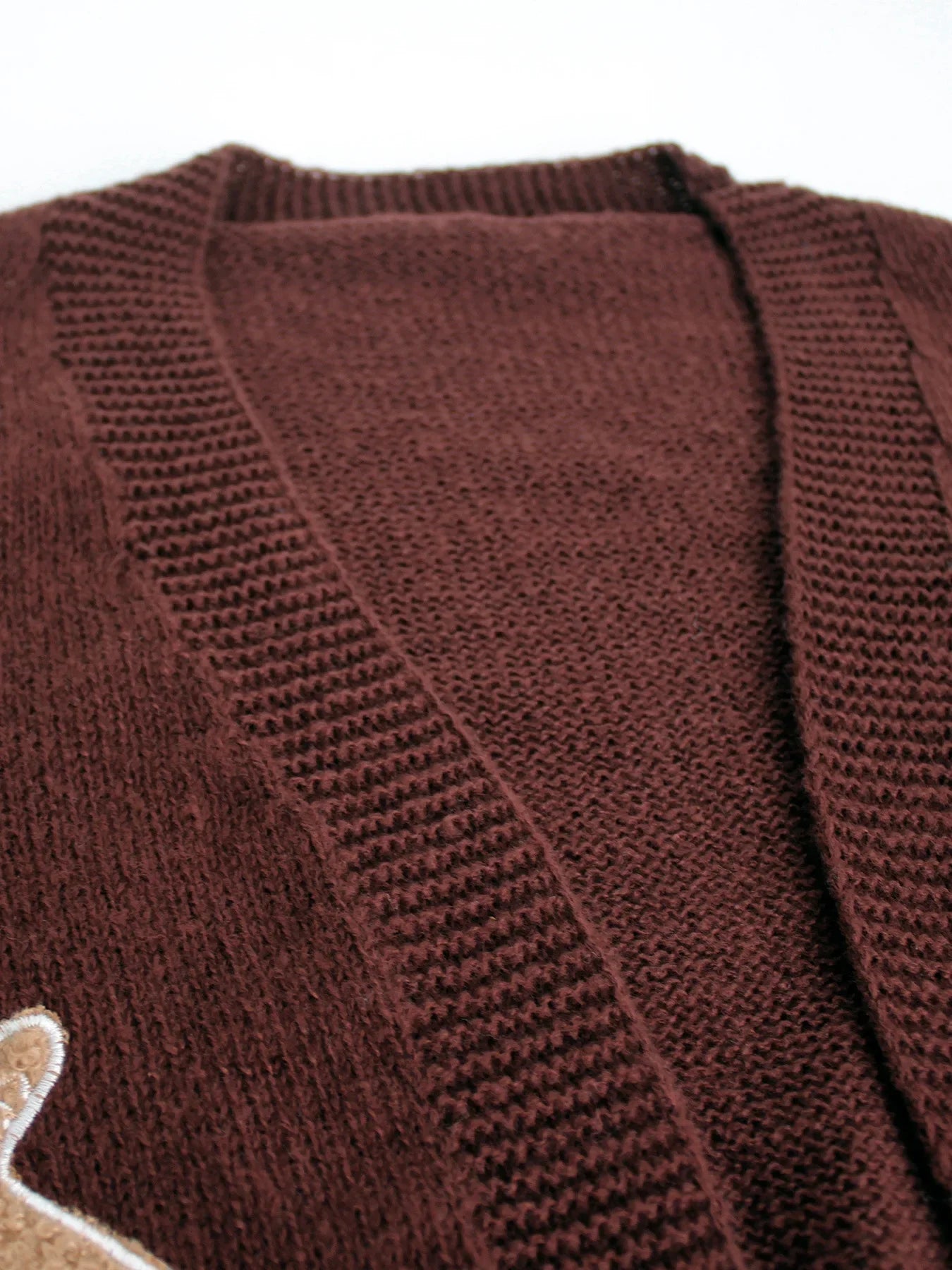 gingerbread cookie knit cardigan