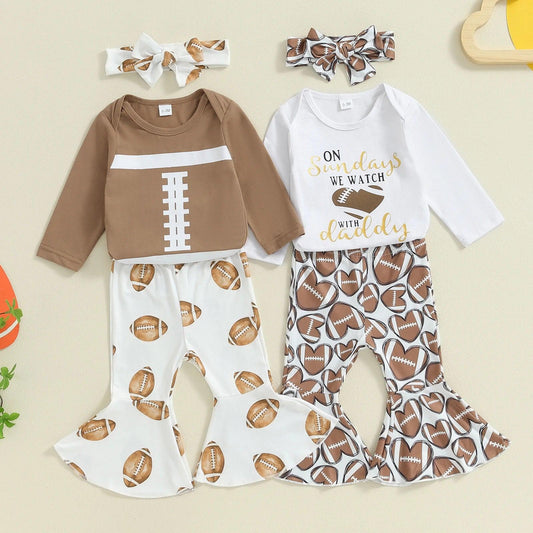 on sundays we watch football kids outfits - basil boutique