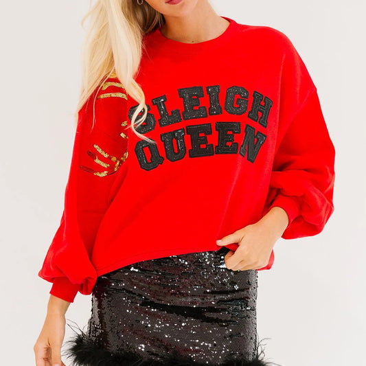 sleigh queen crew sweater