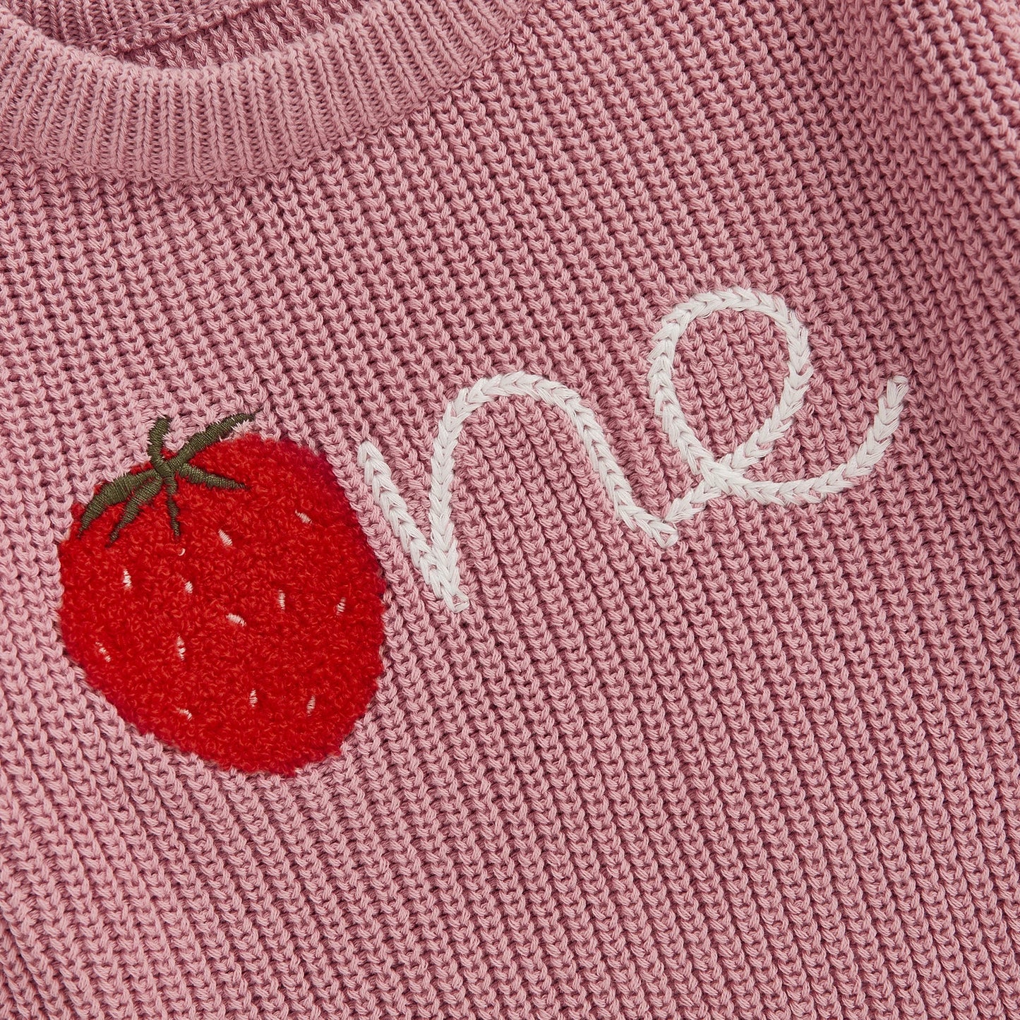 strawberry one kids knit crew sweater
