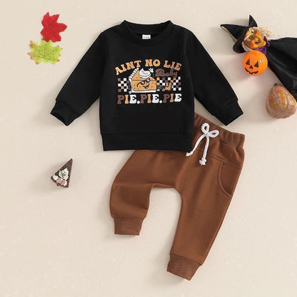 ain't no lie, pie pie pie kids outfit - basil boutique